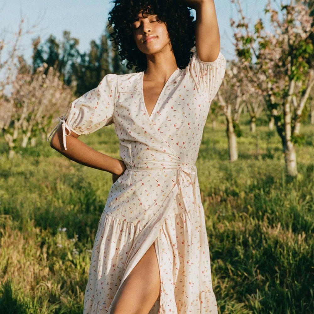 Christy Dawn The Augusta Dress Petites
In Carnelian Aster Garden